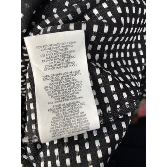 Cabi black and white Polkadot cropped pants size 6 Slimfit Stretch - Picture 7 of 7